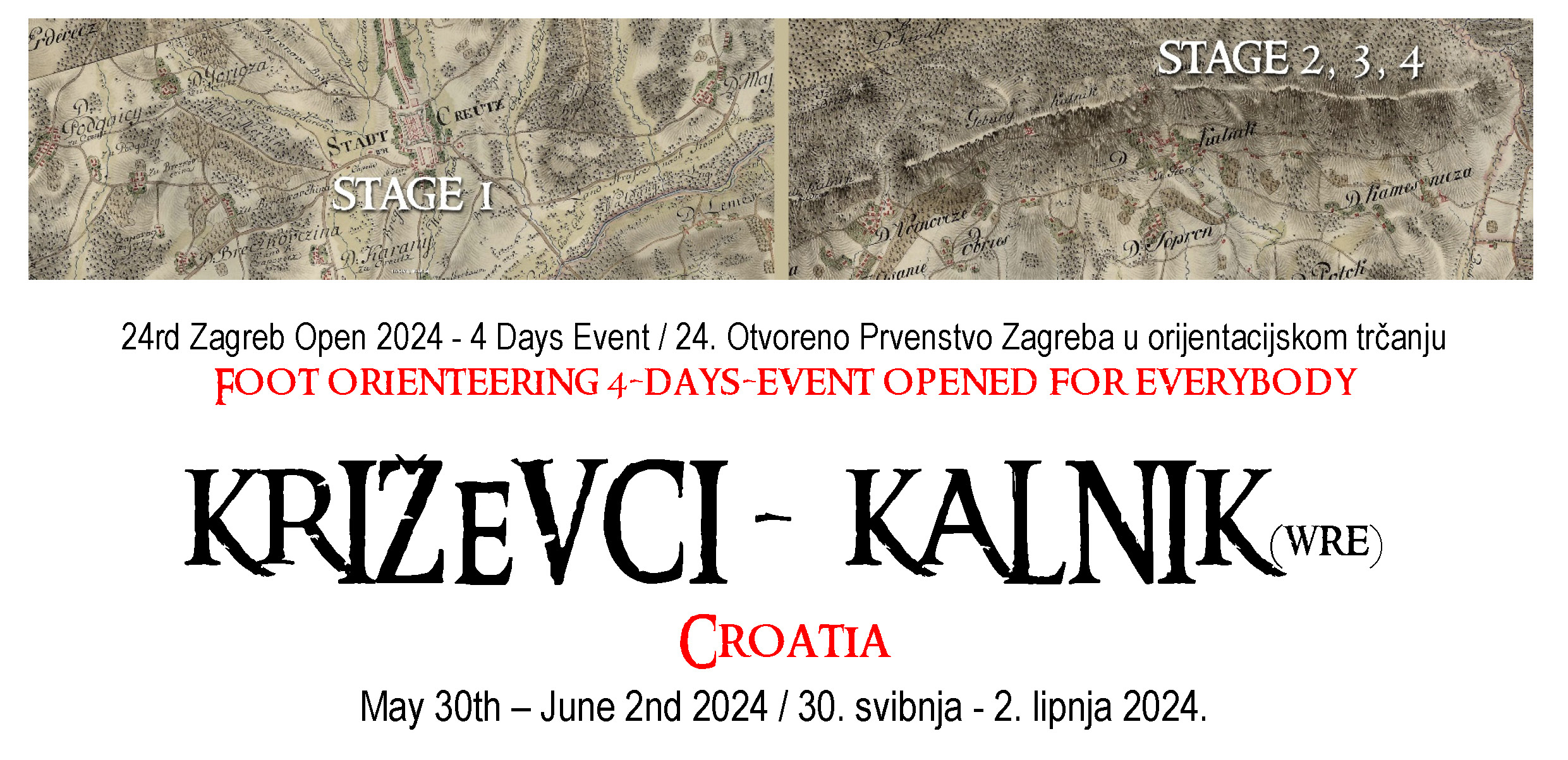 "Zagreb Open 2024" Four days of orienteering on beautiful mountain