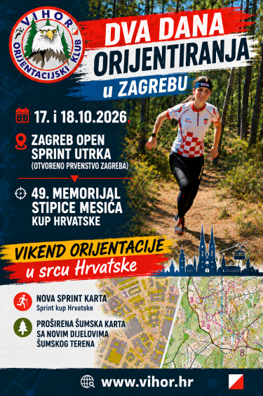 Orijentacijska natjecanja 2026., Zagreb
